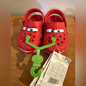 CROCS Red Kids Clogs Lightning McQueen